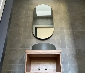 Modern Bathroom Vanity Grey Tiles