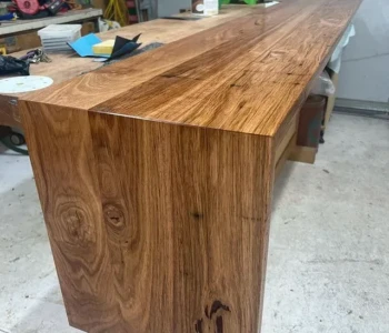Custom Hardwood Benchtop Finished