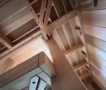 Complex Wood Ceiling Joinery
