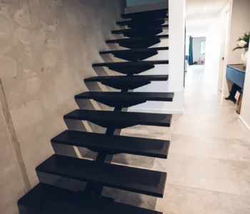 Floating Black Staircase